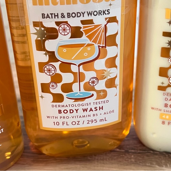 Bath & Body Works SUNSHINE MIMOSA 3 Piece Set Lot Lotion Body Wash Fine Mist - Picture 3 of 4